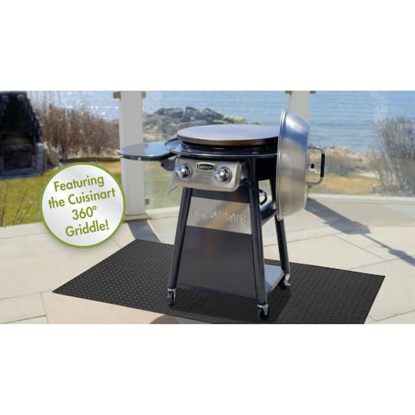 Basic Pack Cuisinart CGMT-300 Premium Deck and Patio Grill Mat 65” x 35 & Traeger Grills BAC407z 5-Pack Bucket Liner 