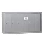 Aluminum Surface-Mounted USPS Access Vertical Mailbox with 6 Doors