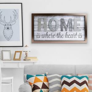 Home Is Where The Heard Is Wood Plank Decorative Sign