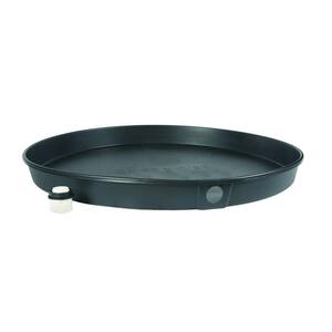 26 in. ID Plastic Drain Pan with PVC Fitting