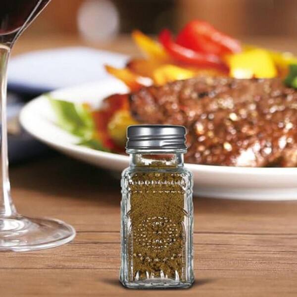 Lynzavix Sunflower Series Clear Glass Salt and Pepper Shakers Set