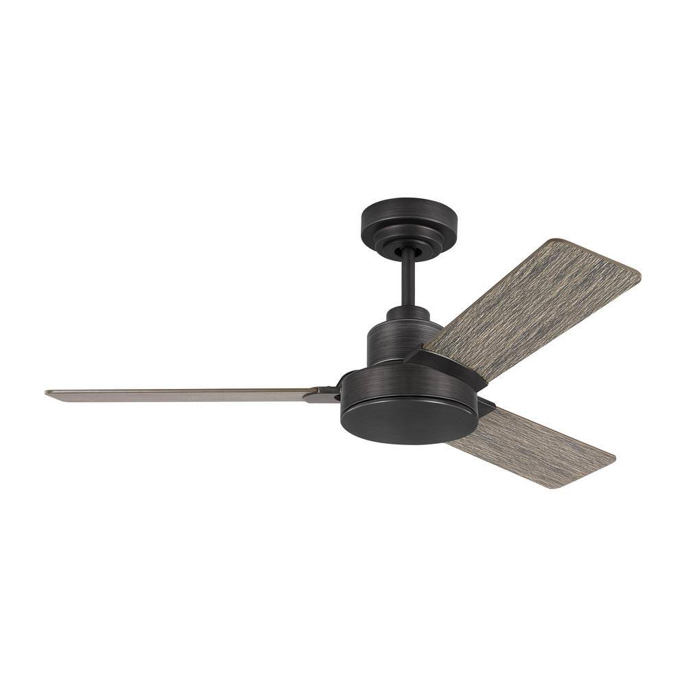 Jovie 44'' Aged Pewter Ceiling Fan with Light Grey Weathered Oak Blades