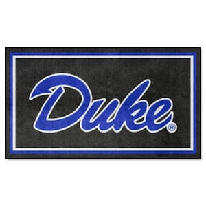 Duke Blue Devils Black 3 ft. x 5 ft. Plush Area Rug