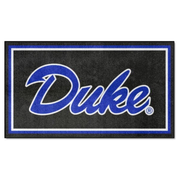 FANMATS Duke Blue Devils Black 3 ft. x 5 ft. Plush Area Rug