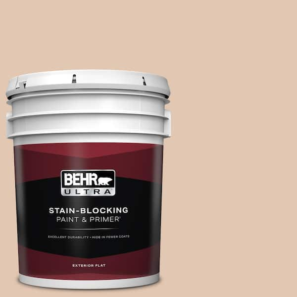 BEHR ULTRA 5 gal. #S210-2 Tapestry Beige Flat Exterior Paint & Primer