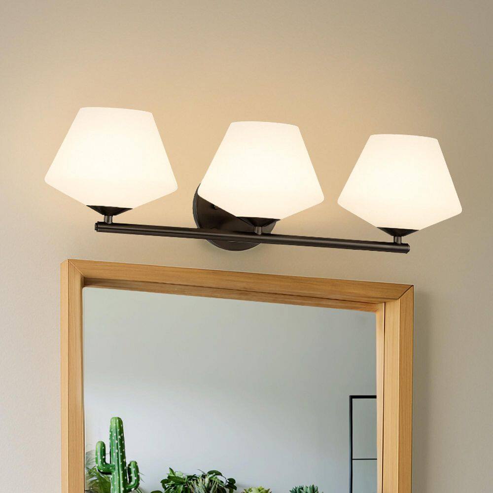 Hunter Celestial Valley 24.25 in. 3 Light Matte Black Vanity Light price history on PriceWatchPro