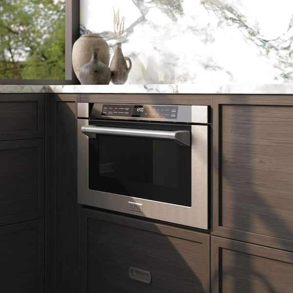 ZLINE Kitchen and Bath 24 in. 1000-Watt Built-In Microwave Drawer