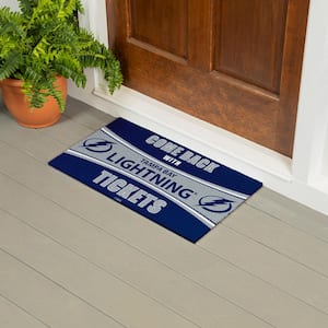 Tampa Bay Lightning 28 in. x 16 in. PVC "Come Back With Tickets" Trapper Door Mat