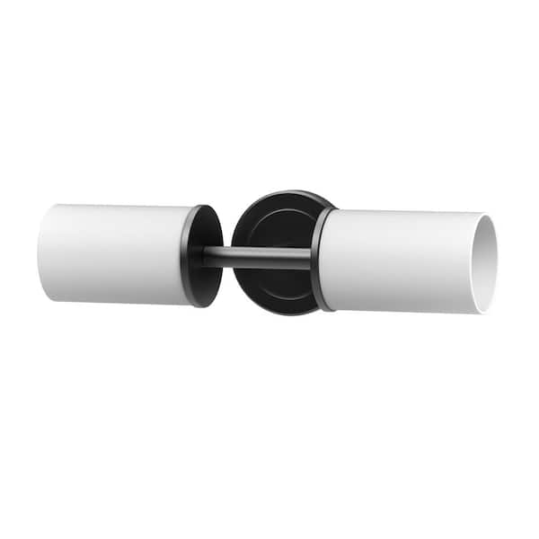 Latitude II 2-Light Matte Black Sconce
