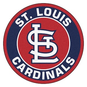 MLB St. Louis Cardinals Navy 2 ft. x 2 ft. Round Area Rug