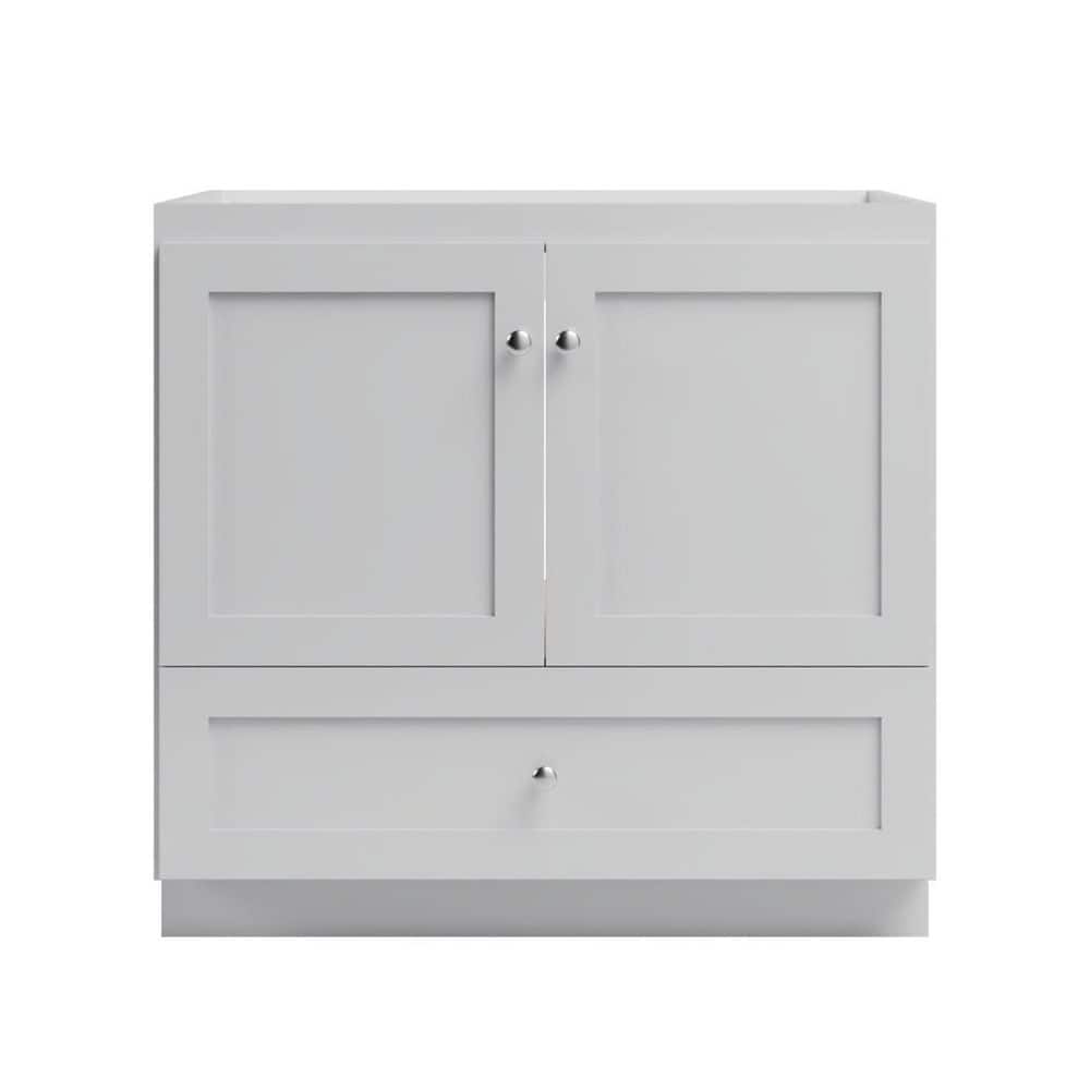 Shaker 36 in. W x 21 in. D x 34.5 in. H Bath Vanity Cabinet without Top in Dewy Morning price history on PriceWatchPro