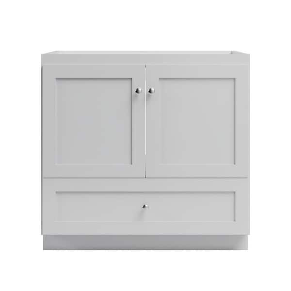 Shaker 36 in. W x 21 in. D x 34.5 in. H Bath Vanity Cabinet without Top in Dewy Morning