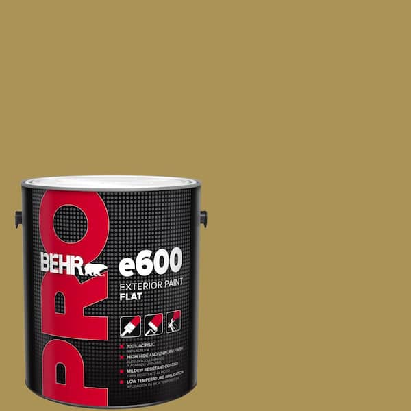 BEHR PRO 1 gal. #M310-6 Bitter Lemon Flat Exterior Paint
