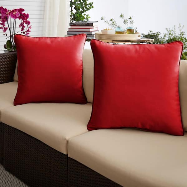 Outdoor hotsell red pillows