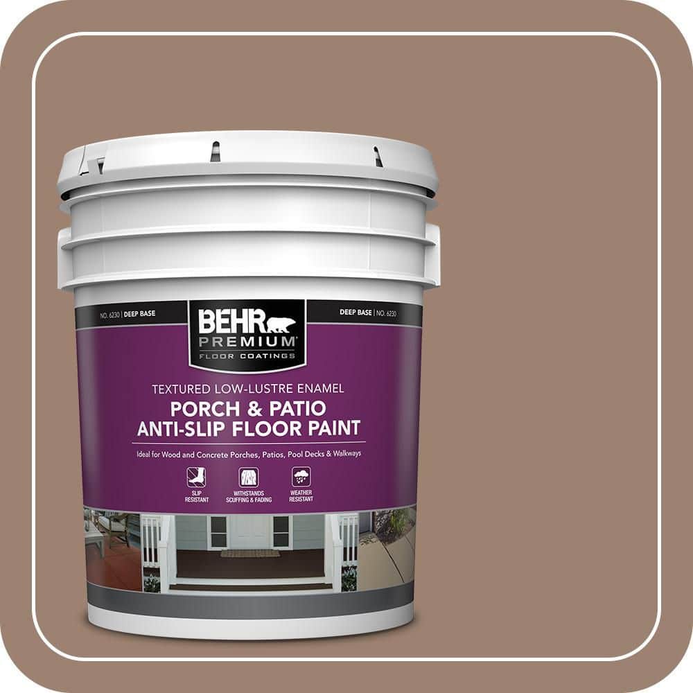 5 gal. #AE-4 Pecan Brown Textured Low-Lustre Enamel Interior/Exterior Porch and Patio Anti-Slip Floor Paint price history on PriceWatchPro