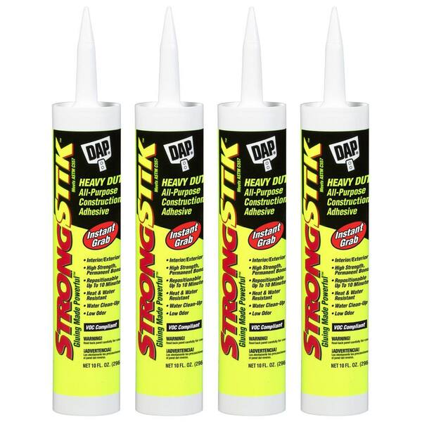 DAP 10 oz. White Strong Stik Heavy Duty Adhesive (4-Pack)-DISCONTINUED