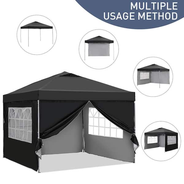 最新情報 OVASTLKUY 10 ft. x 10 ft. Black Patio Canopy Tent Pop Up 米・雑穀・粉類