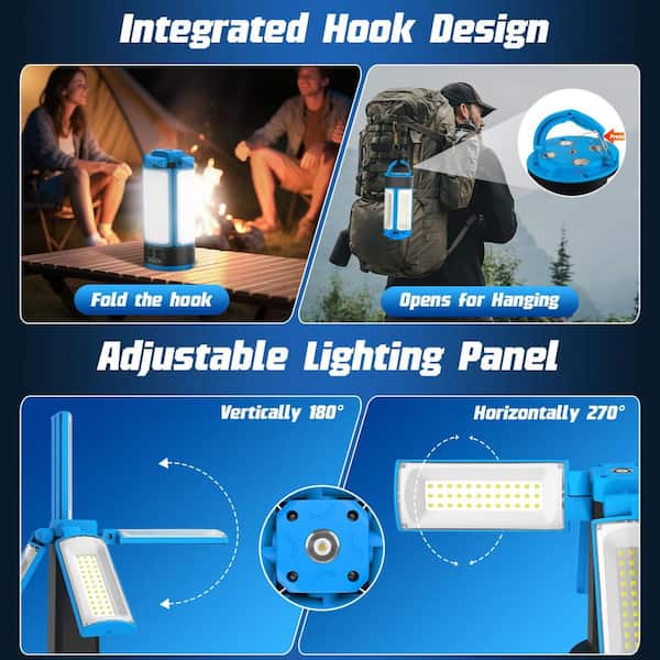 BeamBox 120 Volt Integrated LED Rechargeable Camping Work Light