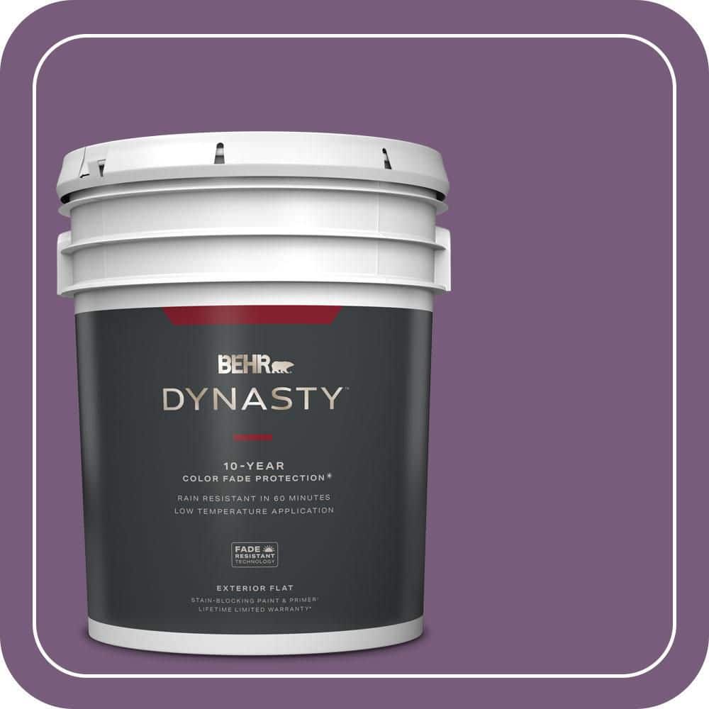 5 gal. #670D-7 Gala Ball Flat Exterior Stain-Blocking Paint & Primer -  BEHR DYNASTY, ZZ232934