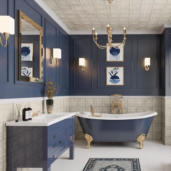 Victorian Tin Zinc 17 in. x 17 in. Porcelain Wall Tile (12.59 sq. ft./Case)