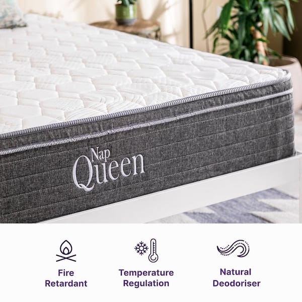 NapQueen Victoria Twin XL Medium Firm Hybrid 12 in Mattress, Bed