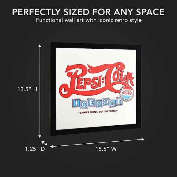 American Art Decor 13.5 in. x 15.5 in. Red Licensed Pepsi Cola