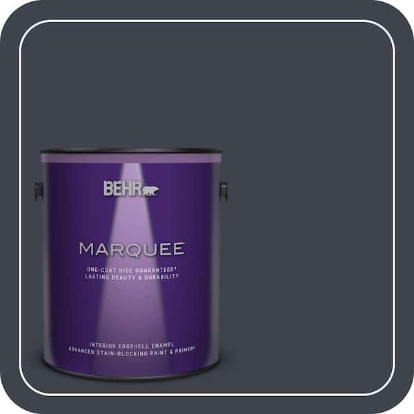 BEHR MARQUEE 1 gal. #ECC-23-3 Blackbird Eggshell Enamel Interior Paint & Primer