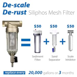 FWSP200SL Spin Down Sediment Filter with Siliphos Replacement Screen