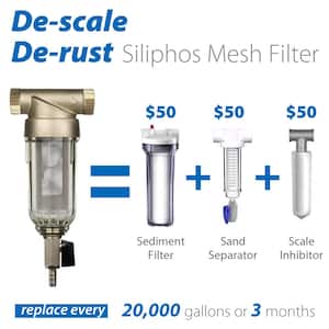 FWSP50SL Spin Down Sediment Filter with Siliphos Replacement Screen