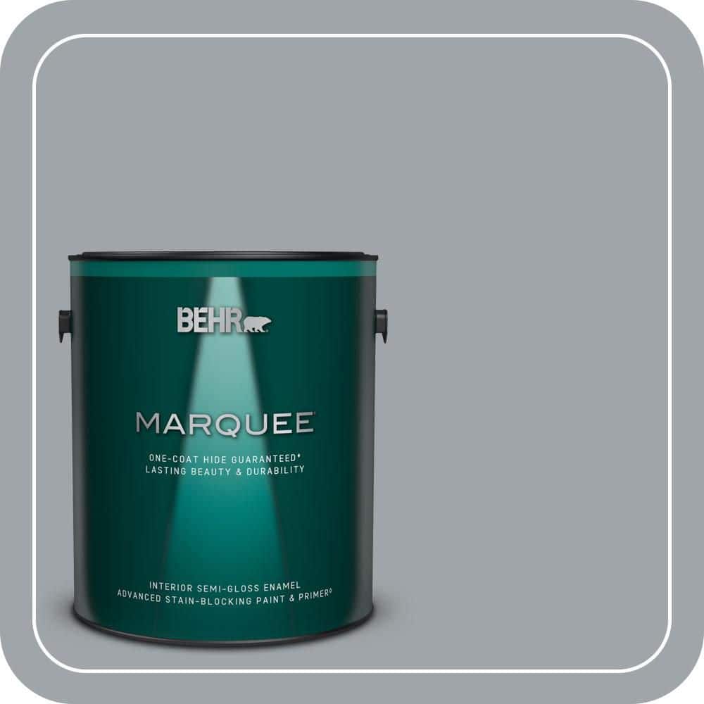 BEHR MARQUEE 1 gal. #ECC-33-1 Iron Wood Semi-Gloss Enamel Interior ...