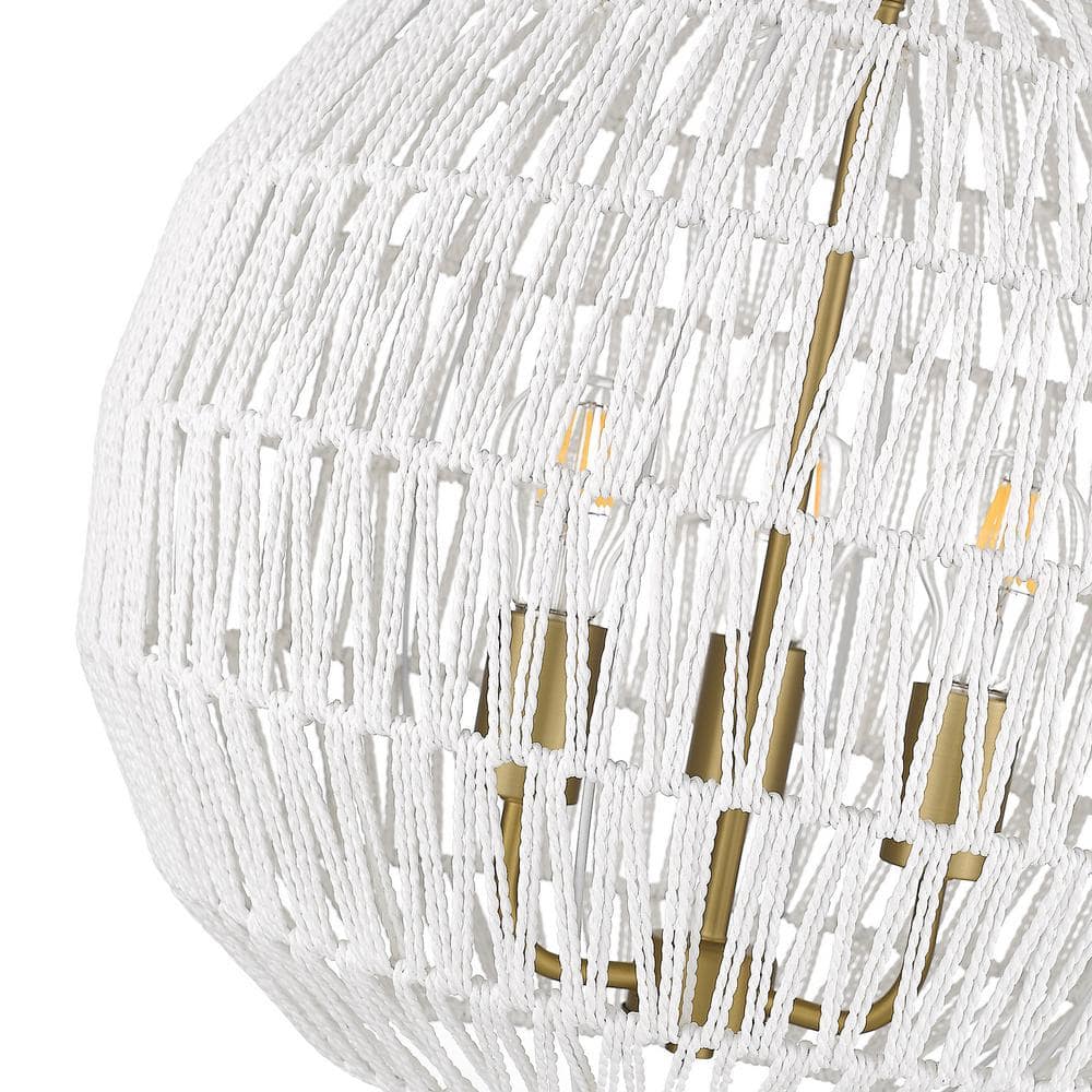 Florence 3-Light Brushed Champagne Bronze Globe Pendant