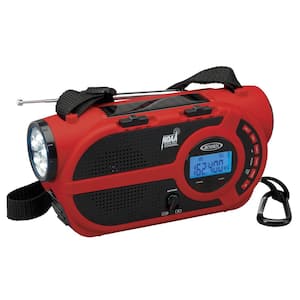 AM/FM Weather Alert Radio/Flashlight with 4-WAY Power