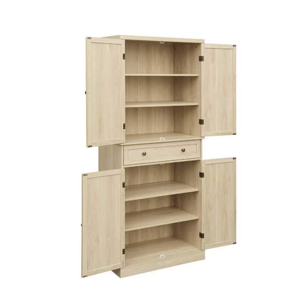 29.93 in. W x 15.75 in. D x 72.33 in. H Bathroom Beige Linen Cabinet