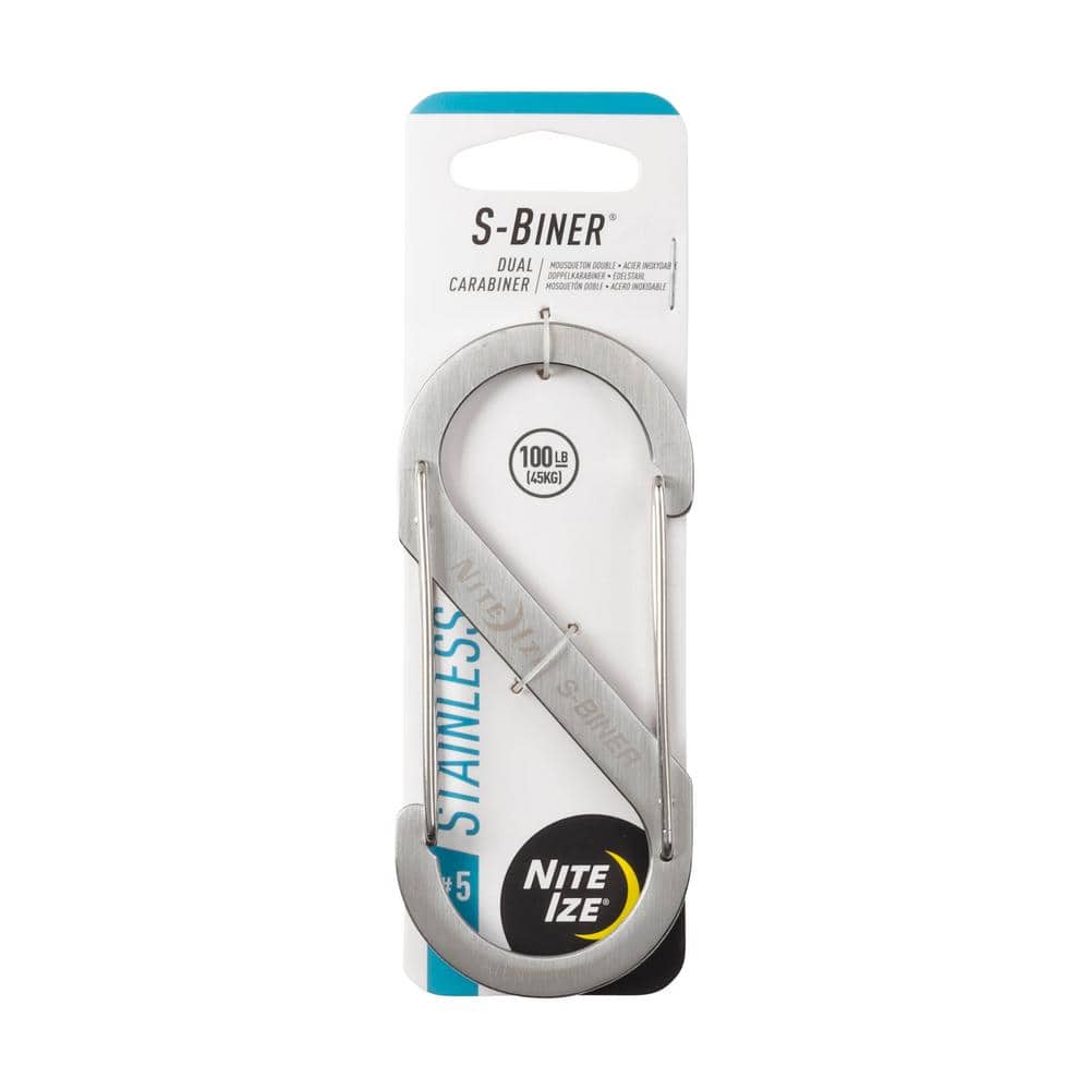 Nite Ize S-Biner Stainless Steel Dual Carabiner #1 - Stainless (6-Pack)  SB1-11-6R3 - The Home Depot