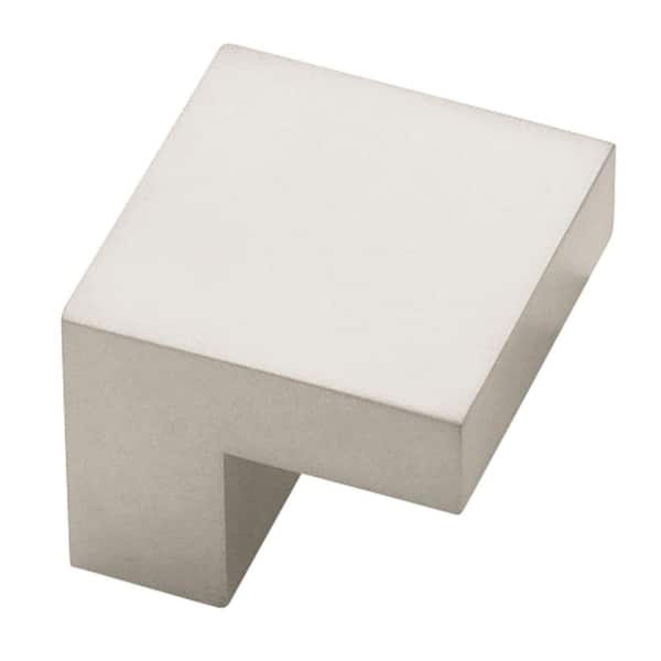Liberty Plaza 5/8 in. (16mm) Pearl Nickel 1 in. Wide Square Cabinet Knob