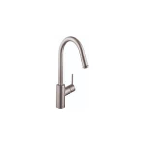 Talis S² Single-Handle Pull Down Sprayer Kitchen Faucet with QuickClean in Stainless Steel Optic