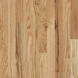Plano Low Gloss 3/4 in. T x 2-1/4 in. W x Varying Length Country Natural Solid Oak Hardwood Flooring (20 sqft/case)