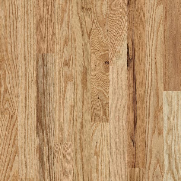 Bruce Plano Low Gloss 3/4 in. T x 2-1/4 in. W x Varying Length Country Natural Solid Oak Hardwood Flooring (20 sqft/case)