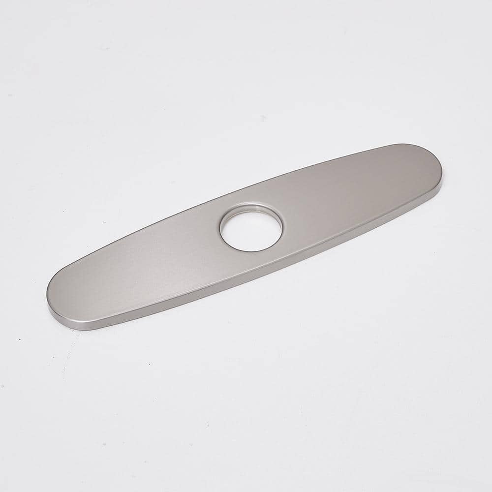 10 Inch Brushed Nickel Stainless Steel Kitchen Sink Escutcheon