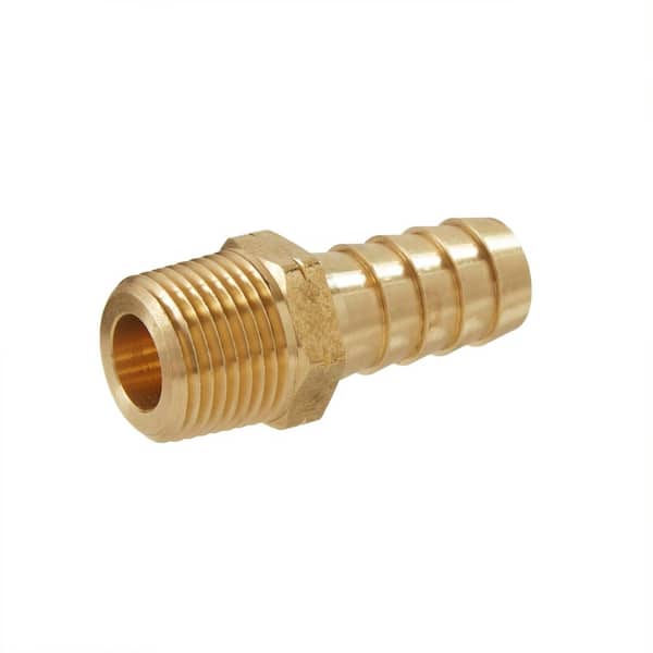 Fuel/Water/Air 3/8" Hose Barb x 1/2" Female NPT Brass Adapter Threaded Fitting 