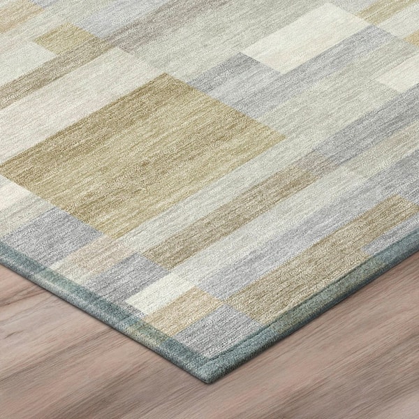 Chantille Machine Washable Indoor/Outdoor Abstract ACN3107 Ivory 9 ft. x 12 ft. Area Rug