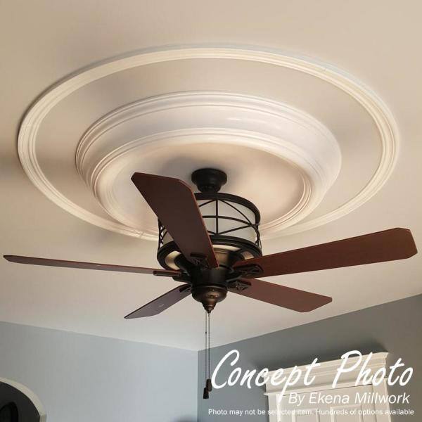 Odessa 38.5" White Urethane Recessed Mount Ceiling Dome