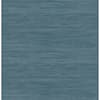nuwallpaper blue luxe faux grasscloth peel and stick vinyl wallpaper roll