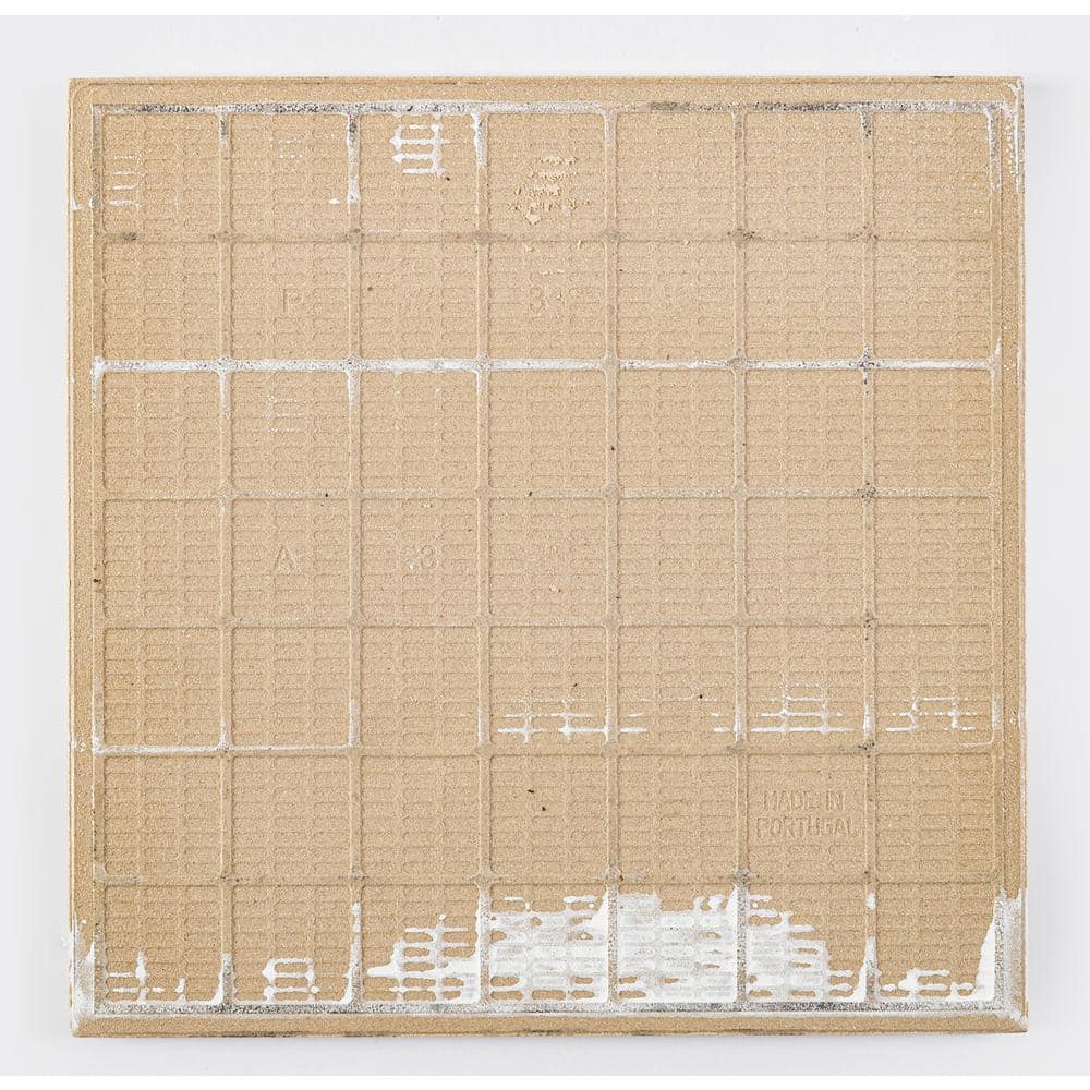 Luv Ahava 8" Gray and White Geometric Porcelain Tile