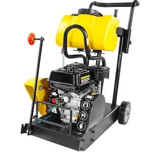 6.5 HP 14 in. Concrete Cut-Off Walk-Behind Saw Power Floor Cutter Unit with 3.15 Gal. Water Tank Sprinkler System
