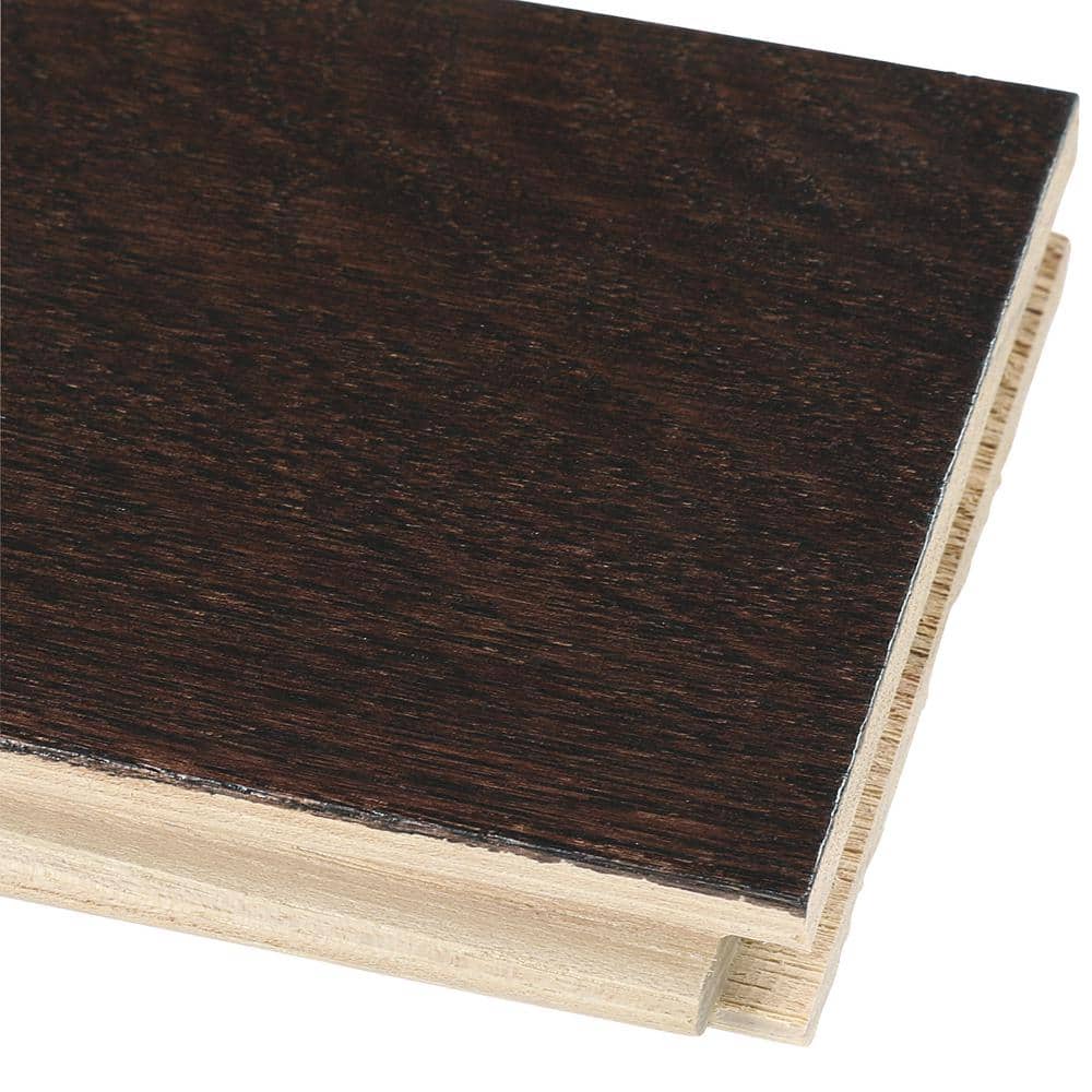 Frontier Shadow Hickory 3.25'' Wide Glossy Hardwood Flooring