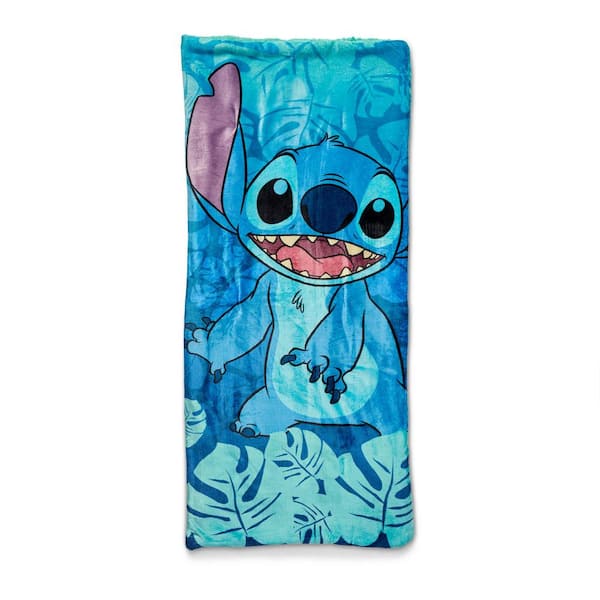 THE NORTHWEST GROUP Lilo and Stitch Big Smiles Cloud with Multi-Colored Sherpa Slumber Bag