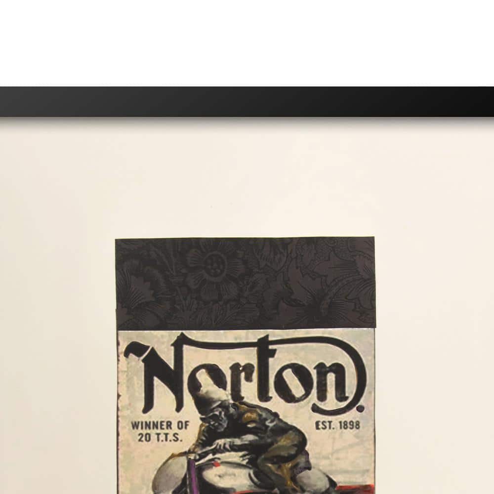 Vintage Norton Motorcycles 14" x 18" Framed Print