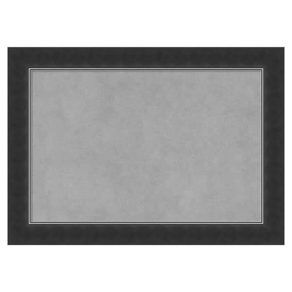 Amanti Art Corvino Black Narrow 21 in. x 15 in. Framed Magnetic Board