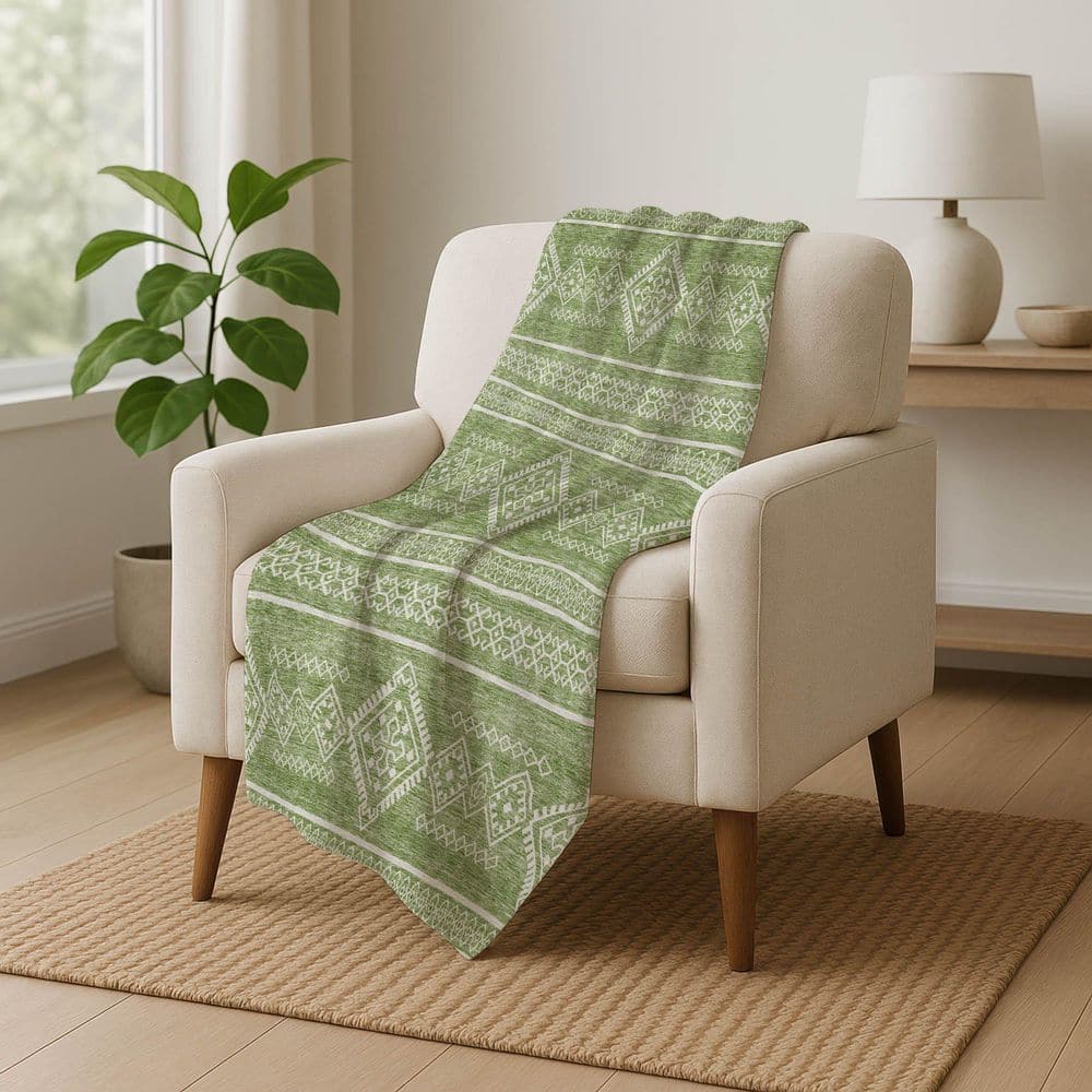 Premium Machine Washable ASB901 Green 50 in. x 70 in. Sherpa Throw Blanket price history on PriceWatchPro